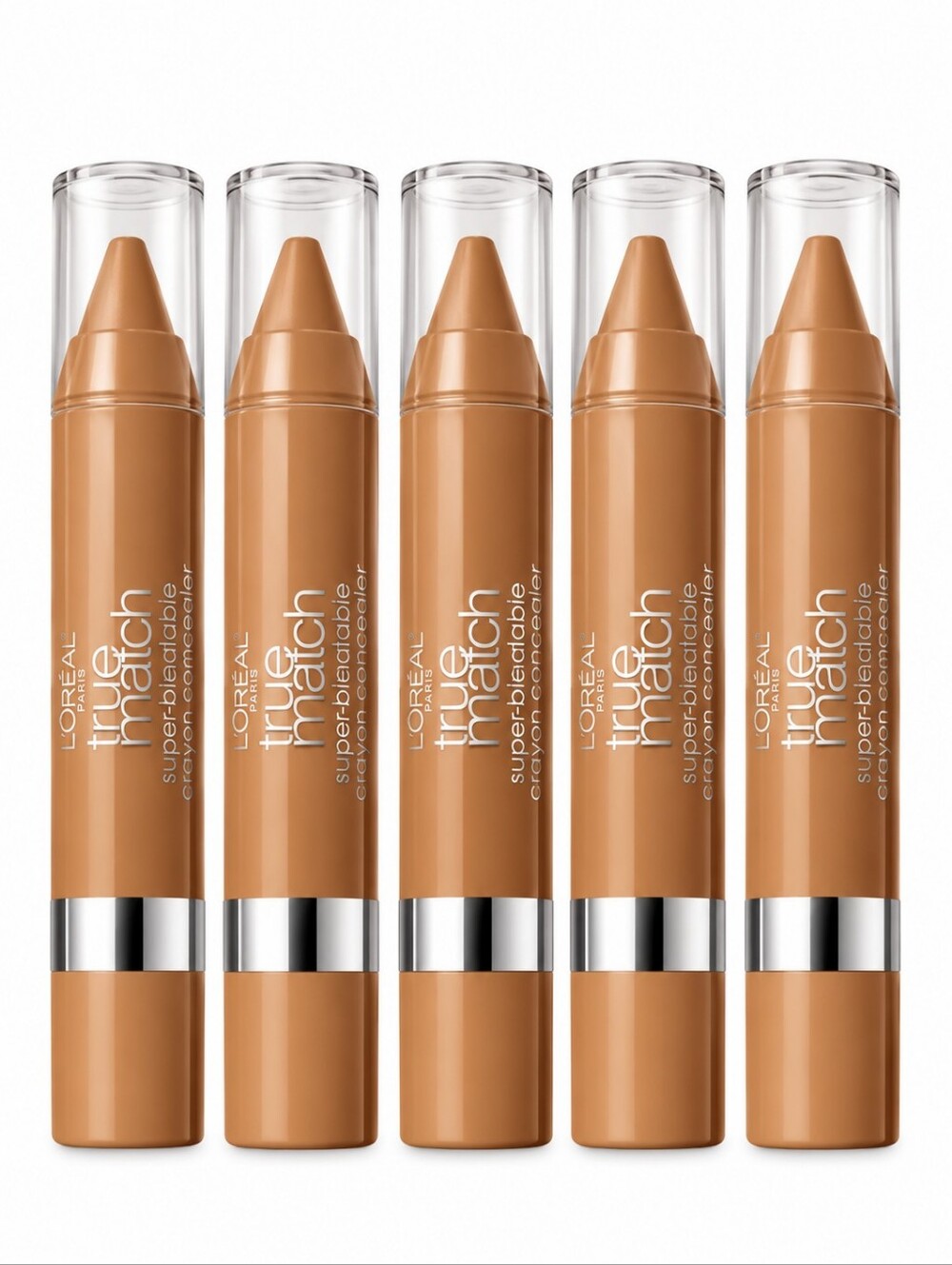 5 x L'Oreal True Match Crayon Concealer, N6-7-8 Medium/Deep Neutral